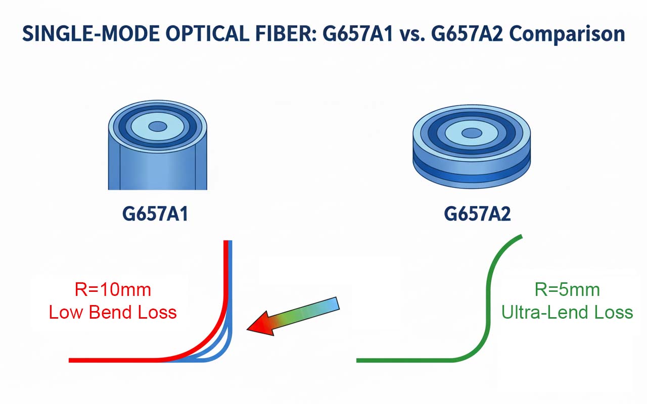 Schematic diagram of fiber structure and bending properties
