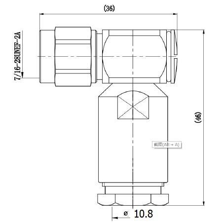 TNC Male Clamp Right Angle Connector for 7D-FB Cable
