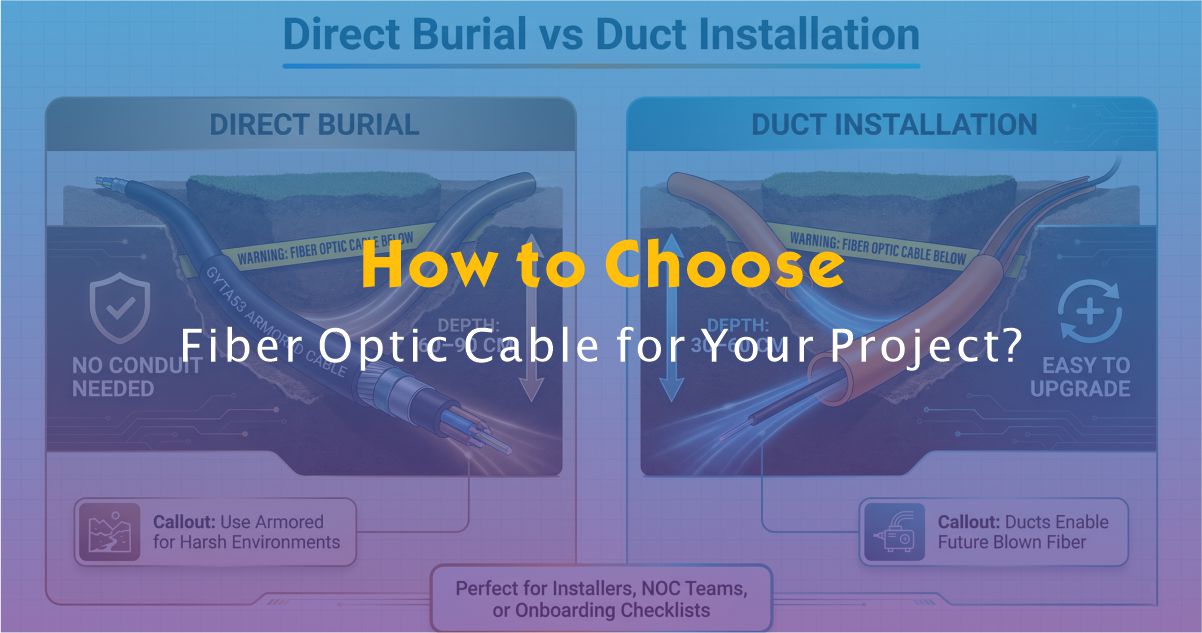 How to Choose the Right Outdoor Underground Fiber Optic Cable for Your Project?