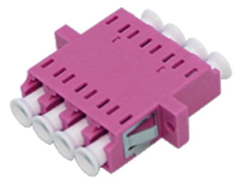 LC QUAD One-piece Adapter With Flange 2