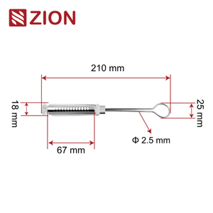 FTTH stainless steel flat cable drop clamp FTTH stainless steel wire clamp ZCSSC-02