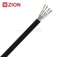 U/UTP CAT 5E Twisted Pair Steel Messenger Cable