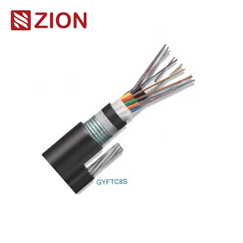 GYFTC8S - Figure-8 stranded loose tube cable with steel Cable
