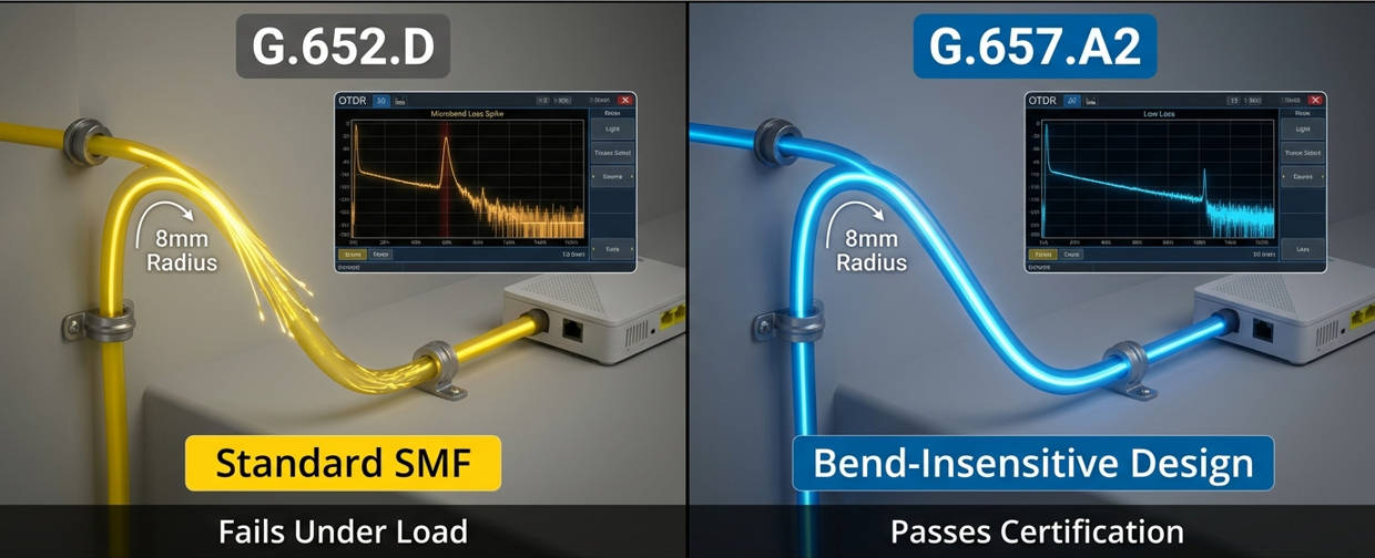 G.657.A2 vs G.652.D in Real FTTH Deployment