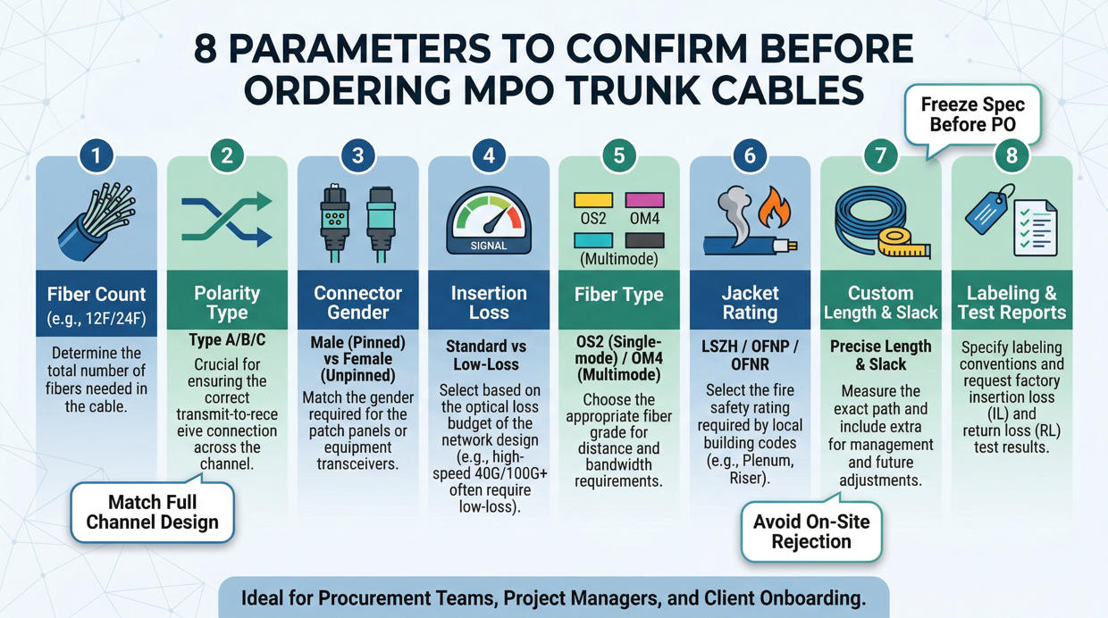 MPO Trunk Cable Buying Guide 8 Things to Check Before Ordering