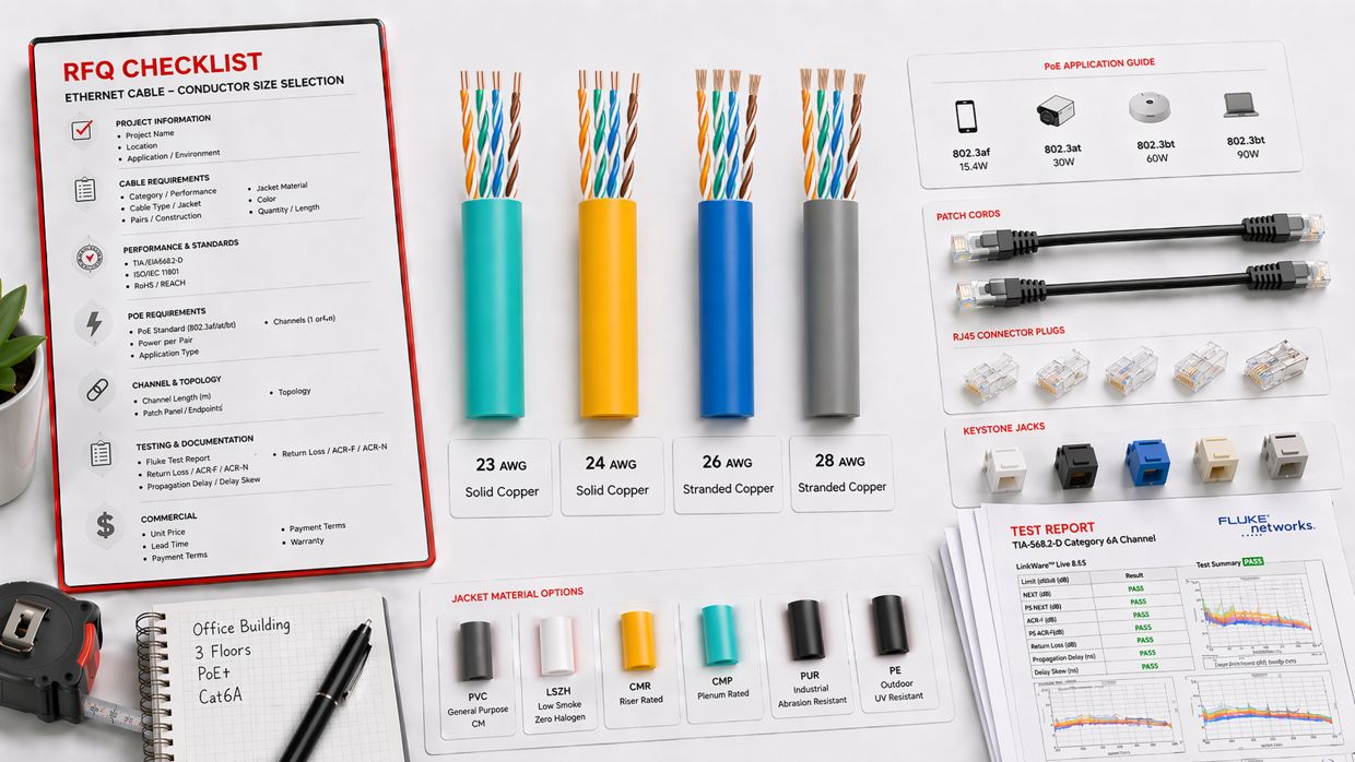 Ethernet Cable RFQ Checklist for AWG Selection