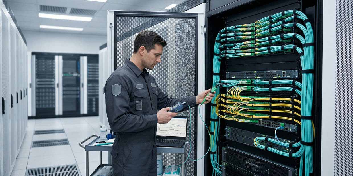 MPO Fiber Cleaning and Endface Check