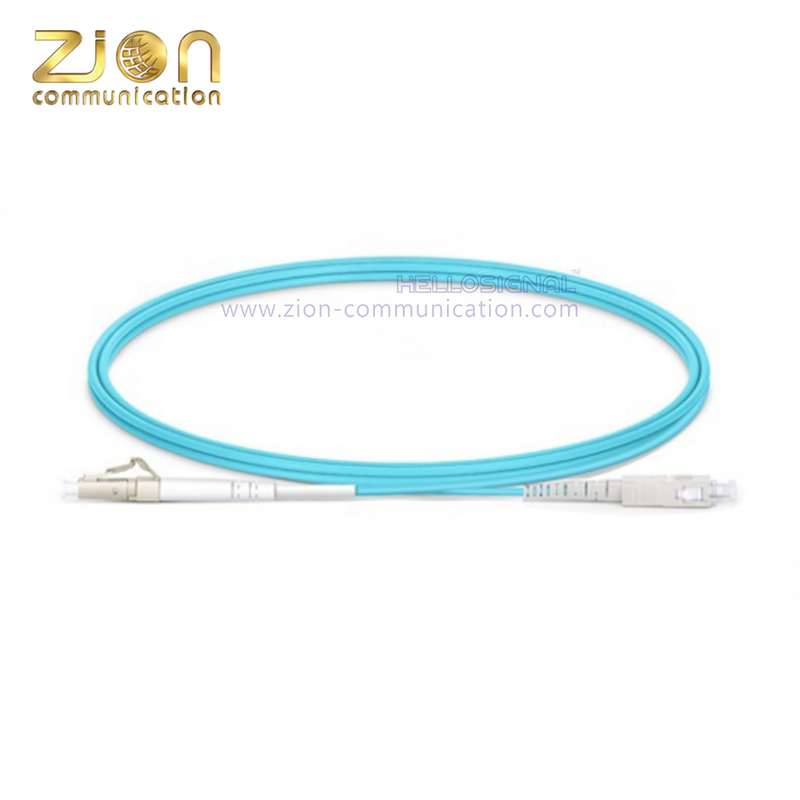 LC UPC to SC UPC Simplex OM3 Fiber Patch Cord 