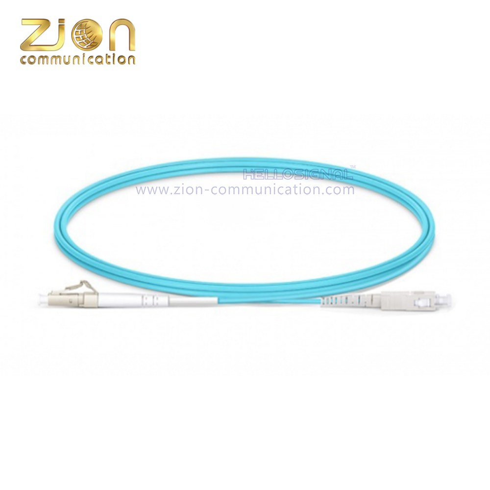 LC UPC to SC UPC Simplex OM3 Fiber Patch Cord 