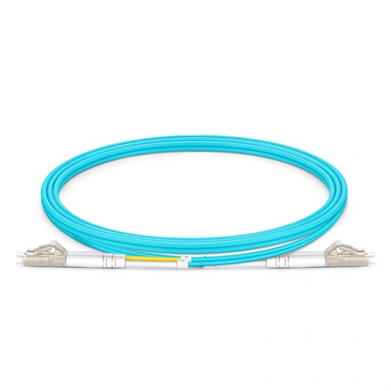 LC UPC to LC UPC Duplex OM4 Multimode PVC 2.0mm Fiber Optic Patch Cable