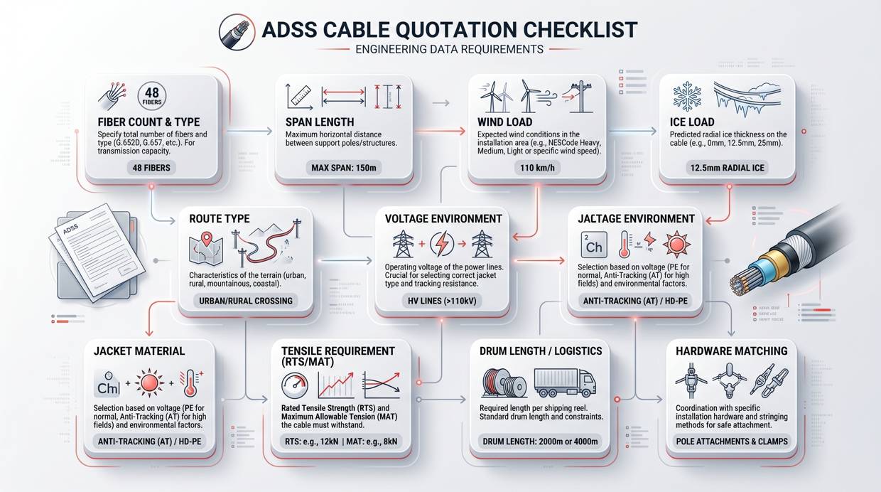 ADSS Cable Quotation Checklist for Buyers