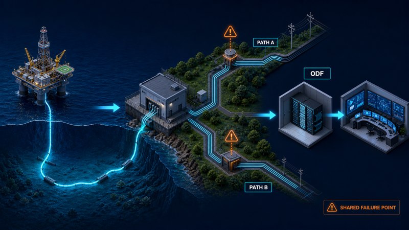 fiber architecture from platform to redundant control center
