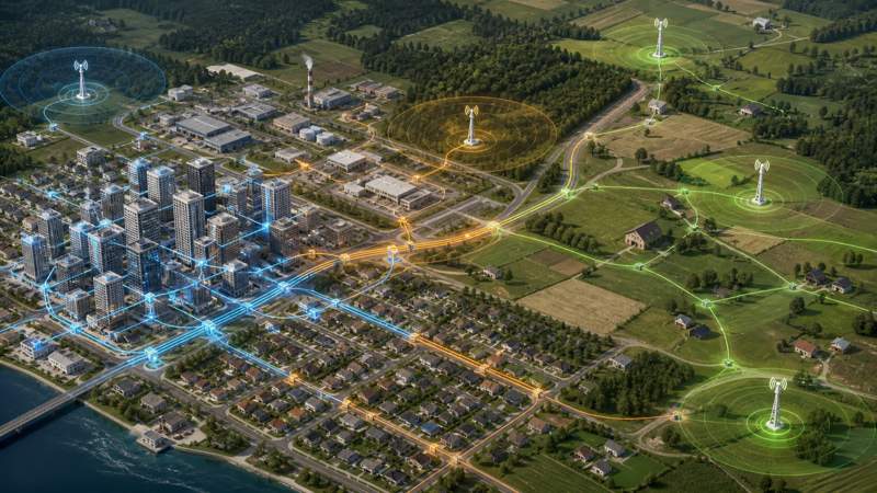 Access zones with fiber and FWA planning inputs