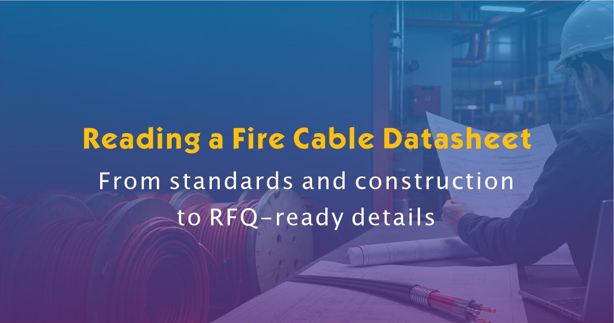 How to Read a ZION Fire Cable Datasheet Before Sending an RFQ