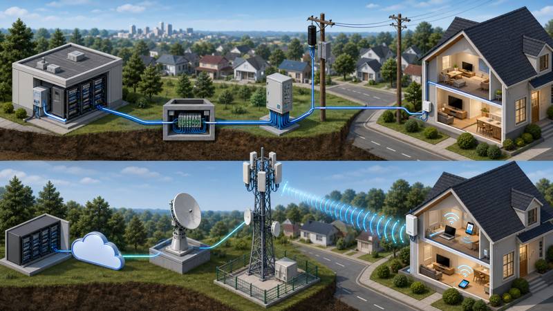 Complete FTTH and 5G FWA cost boundary comparison