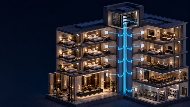 Technical overview of hotel and resort Passive Optical LAN
