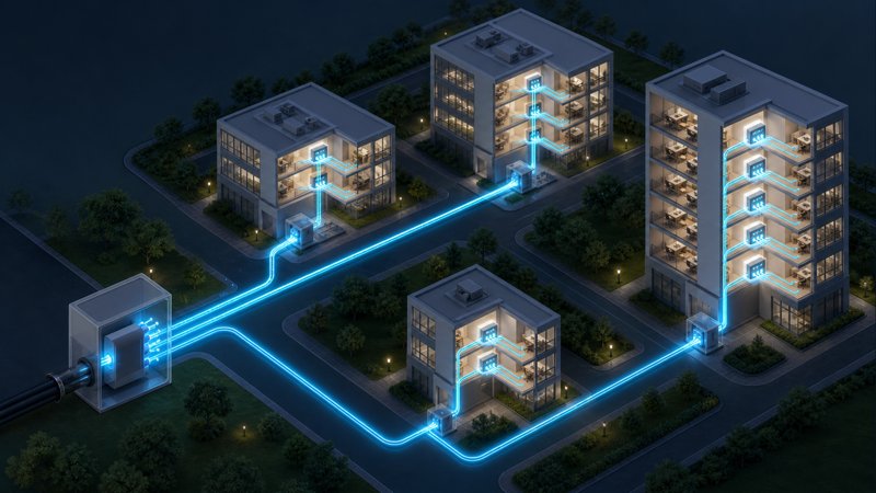 Building Split Hierarchy for university campus Passive Optical LAN