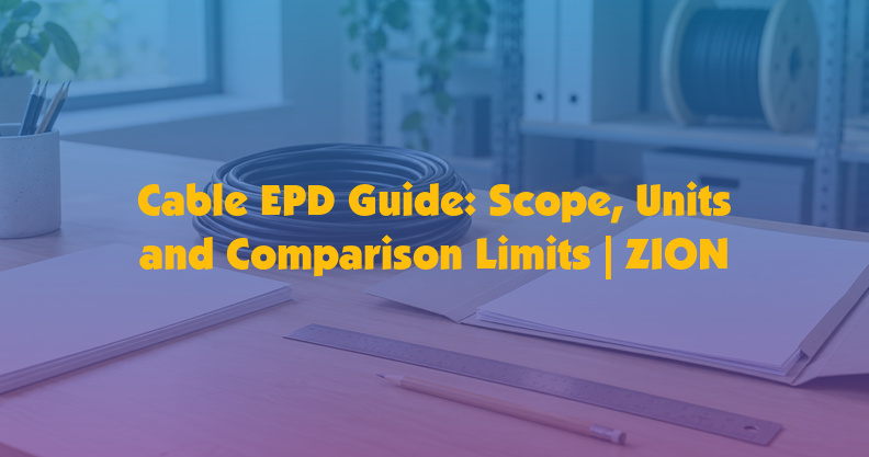 Cable EPD Guide: Scope, Units and Comparison Limits