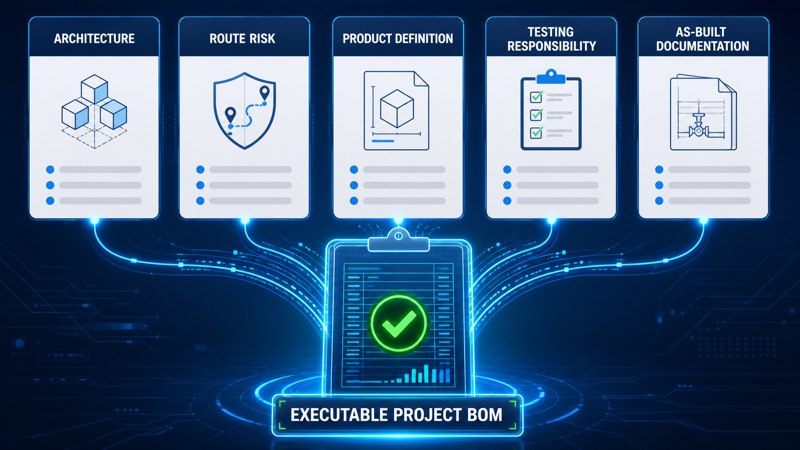 fiber RFQ checklist for architecture routes testing documentation