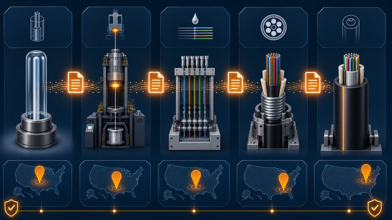 BEAD BABA optical fiber manufacturing compliance process