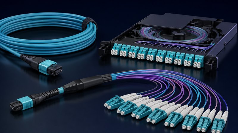 MPO trunk cassette LC harness and fan-out compatibility planning