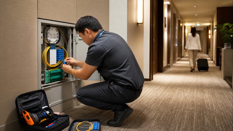 Hotel Maintenance for hotel and resort Passive Optical LAN