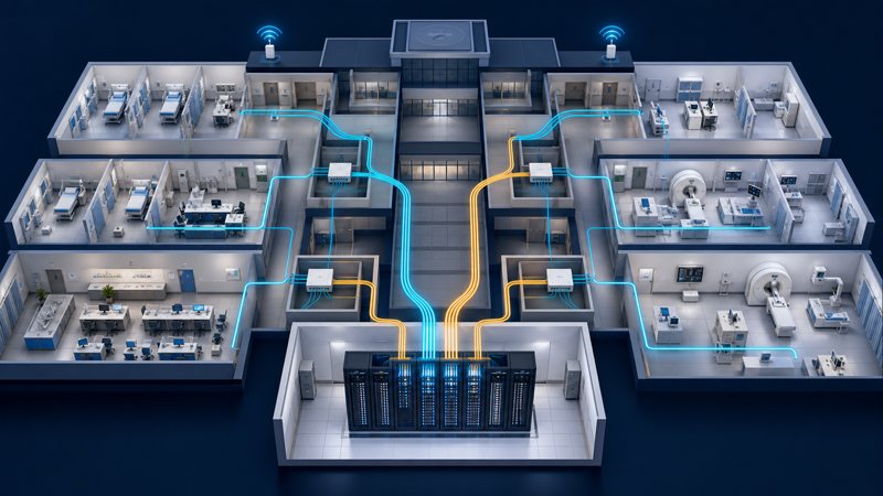 Technical overview of hospital Passive Optical LAN infrastructure