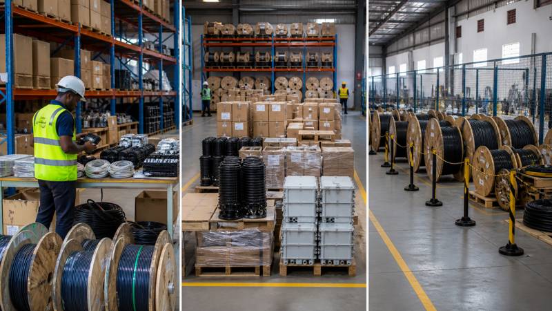 Three-layer FTTH inventory model for distributors