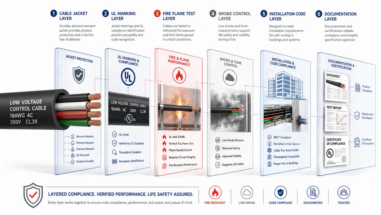 Fire Rated Low Voltage Cable Marking System