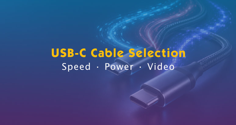USB-C Cable Selection: Data Speed, Power & Video