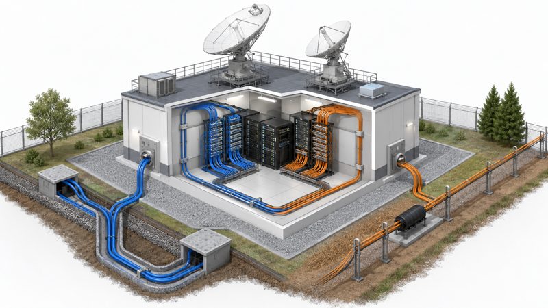 route-diversity-protected-fiber-entry