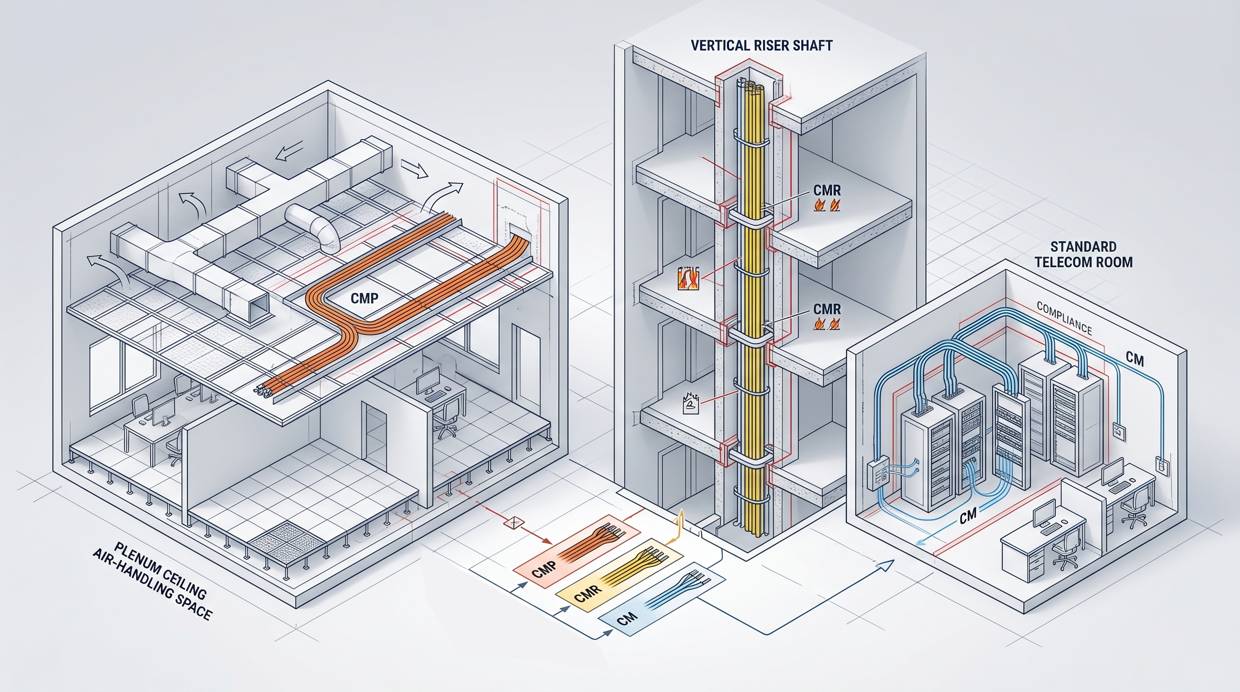 Fire Rated Cable Selection by Building Installation Zone