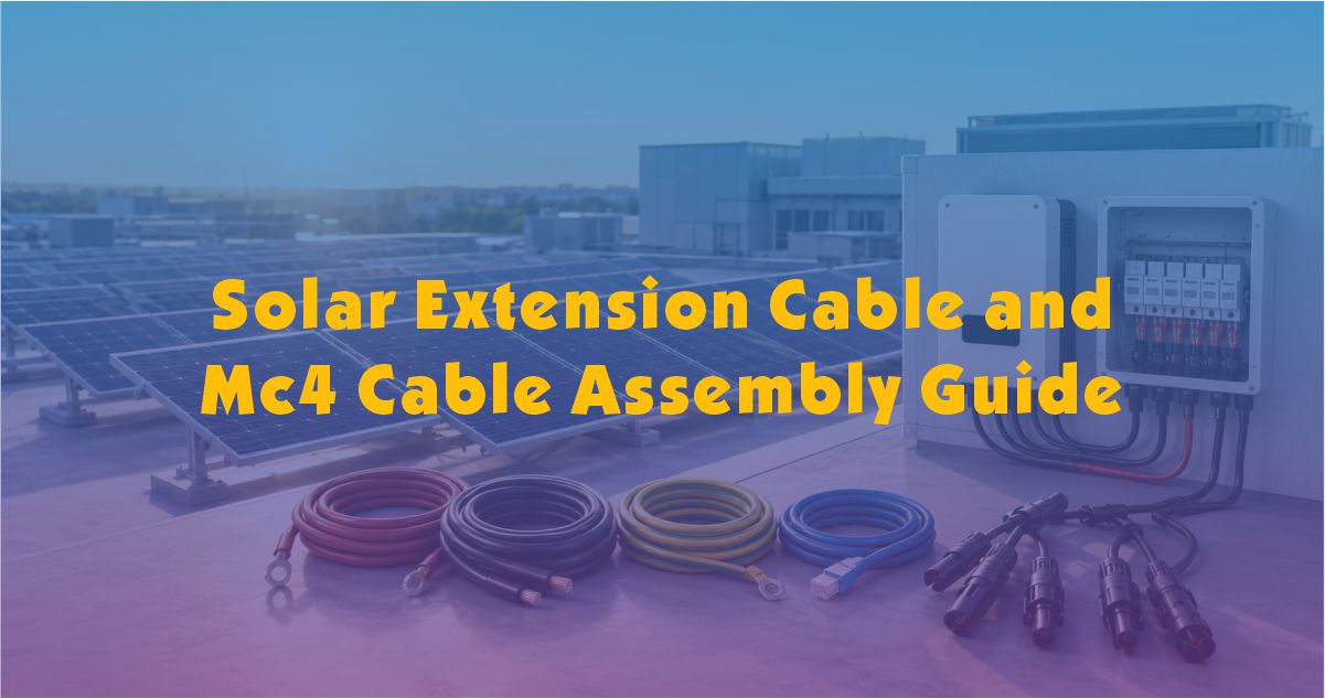 Solar Extension Cable and MC4 Cable Assembly Guide