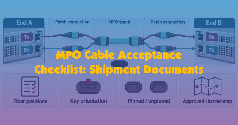 MPO Cable Acceptance Checklist: Shipment Documents | ZION