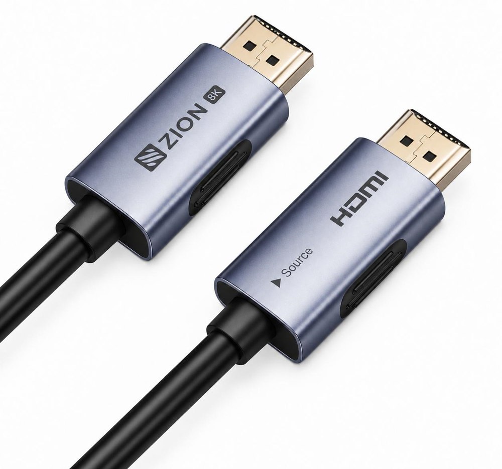 ZION ZC-A147 8K 48Gbps HDMI AOC active optical cable with branded connectors