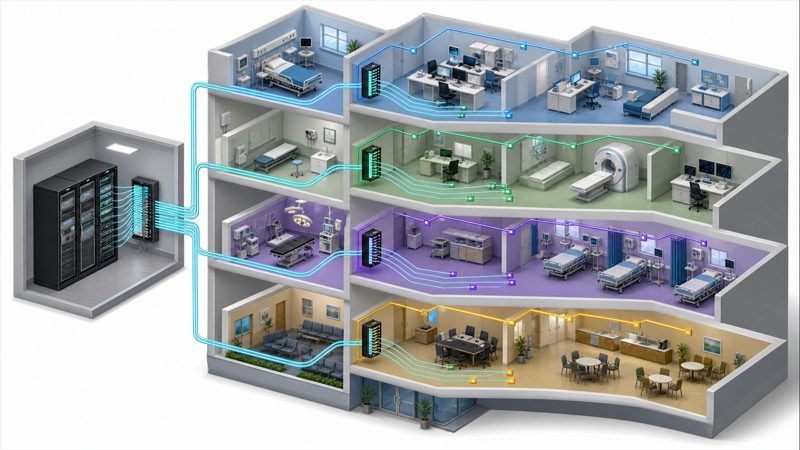 Controlled Fault Zones for hospital Passive Optical LAN infrastructure