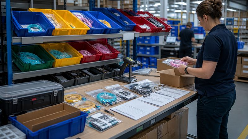 Mixed-SKU FTTH project packing and document control
