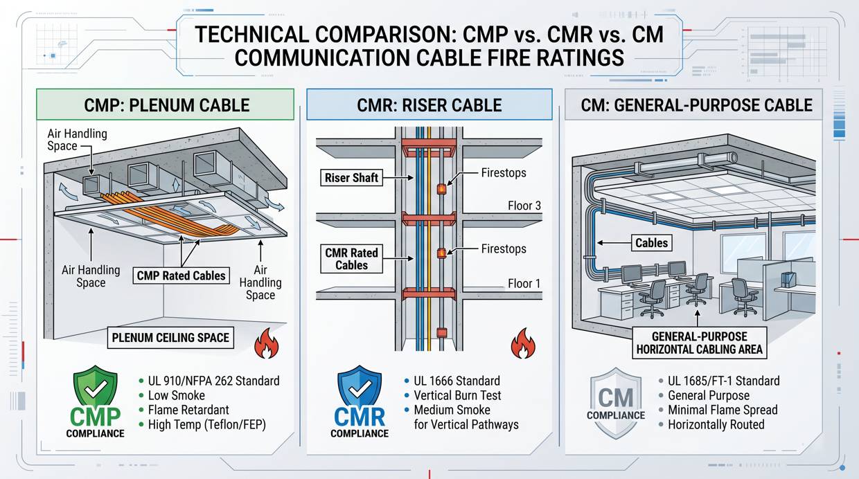 CMP vs CMR vs CM Cable Rating Comparison