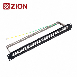 ZCPPF6A-1U24-KJ-B1 FTP CAT6A 24-Port Patch Panel