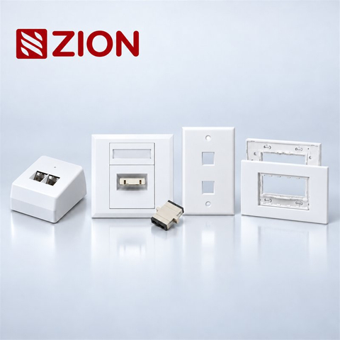 Network Faceplates & Wall Plates | Cat6 & Fiber
