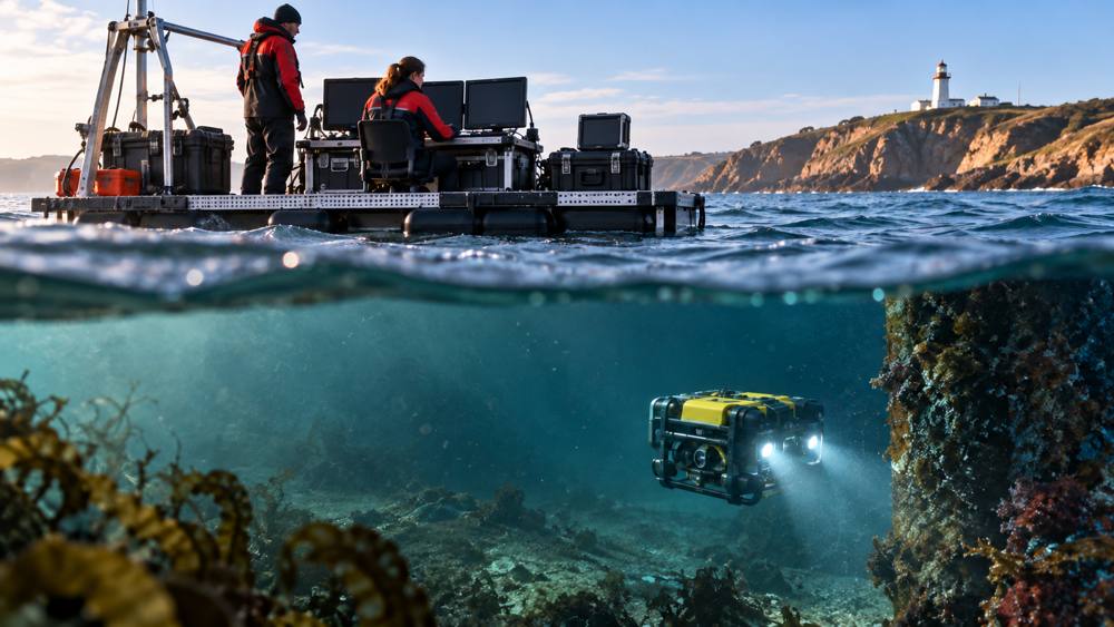 Civil underwater robot trial in a real nearshore operating environment