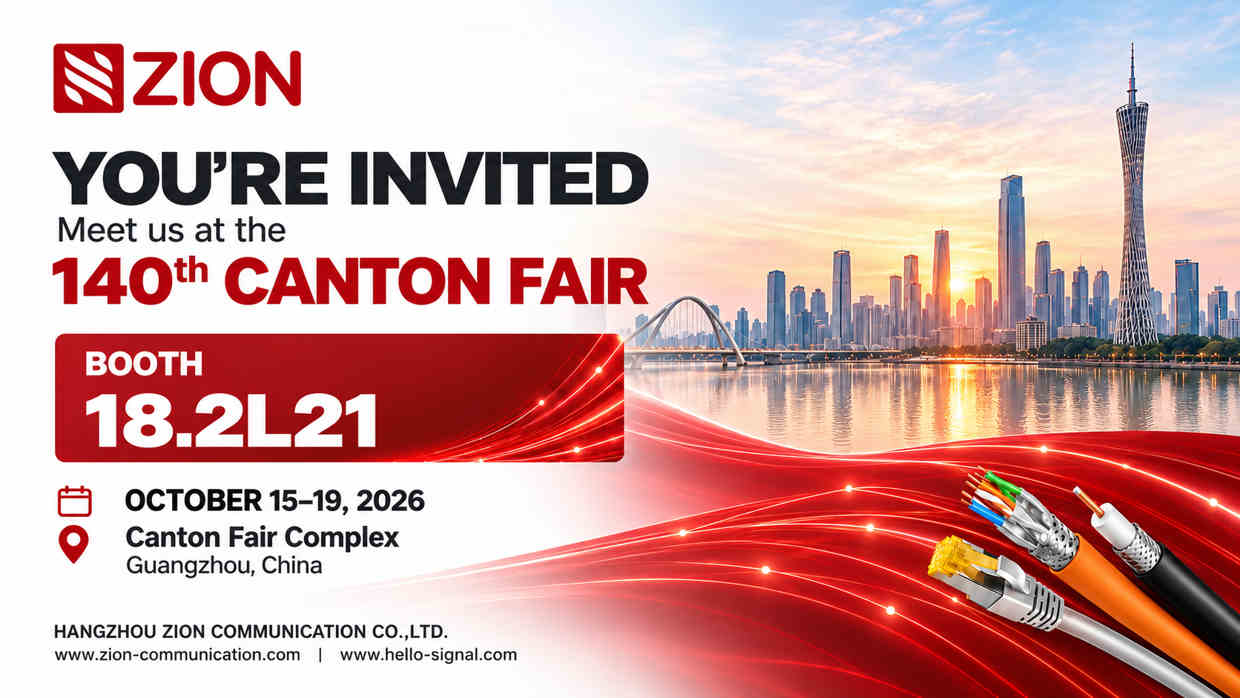 ZION invitation to the 140th Canton Fair, Booth 18.2L21, October 15–19, 2026, Guangzhou