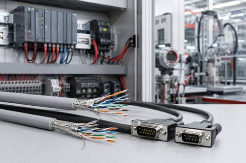 Shielded RS485 RS232 communication cable for industrial serial data links