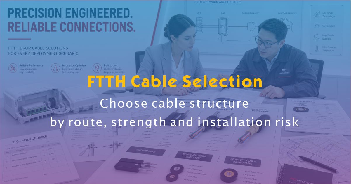 How to Choose FTTH Drop Cable Structure for Project Orders