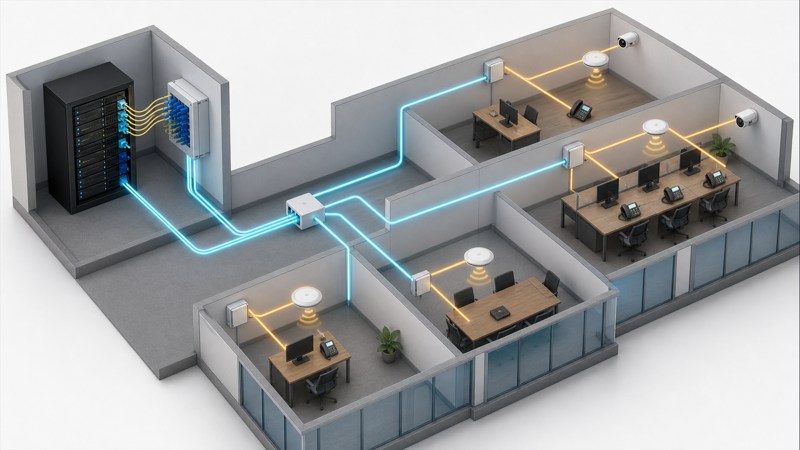 End-to-End Architecture for enterprise Passive Optical LAN design
