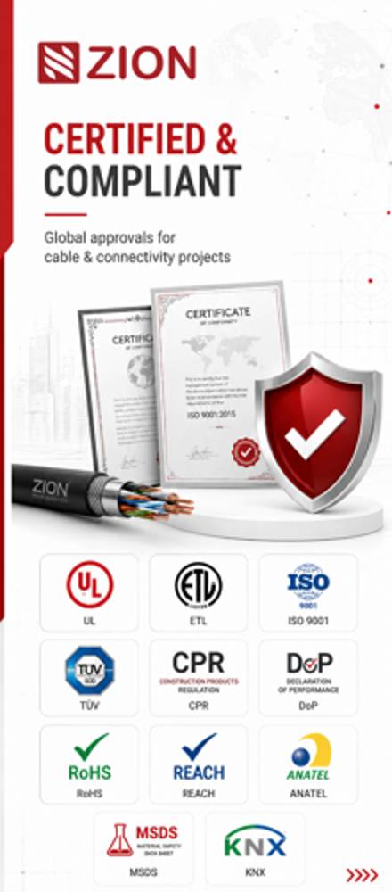 ZION certificates and compliance