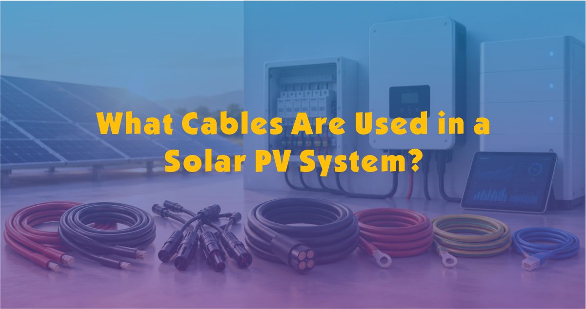 What Cables Are Used in a Solar PV System?
