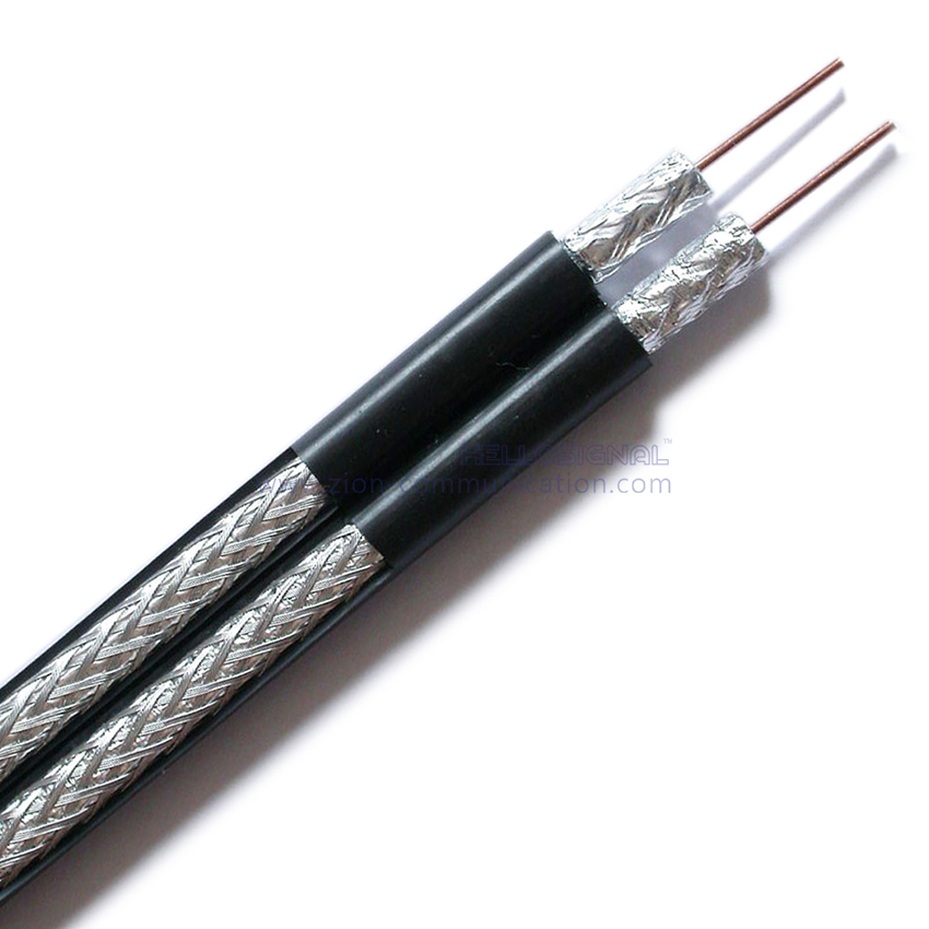 RG6 Dual Quad CMP PVC Coaxial Cable